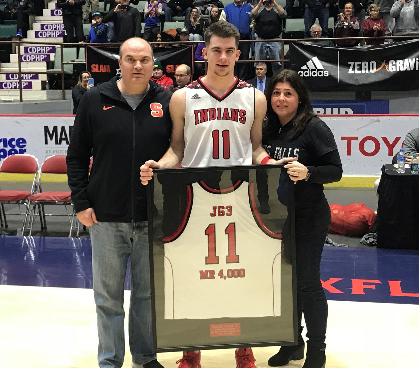 Joe Girard hits 4,000